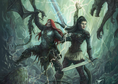 Nath Dragon, High Priestess Selene, versus Wurmers: Wrath of the Dragon Cover